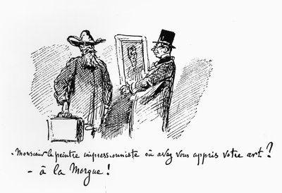 Caricature About Impressionist Painting, 